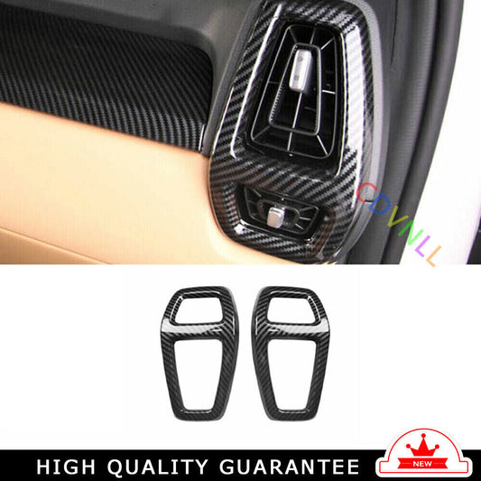 Inner LR AC Air Outlet Vent Cover Trim Fit for Kia Sorento 2021-22 Carbon Fiber