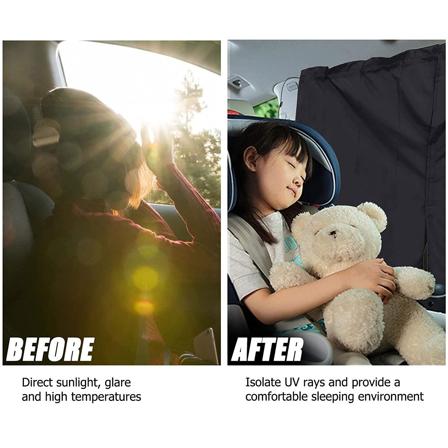 2 for BMW Accessories Car Divider Curtain Sun Shade Side Window Privacy UV Block