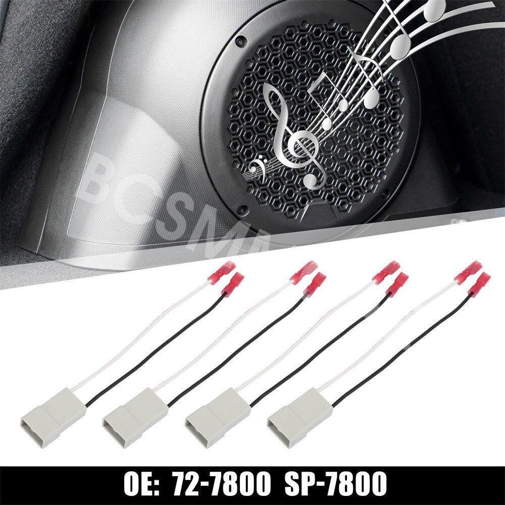 Car Speaker Adapter Wiring Harness Connector 4Pcs Fit for Acura CL 1997-2003