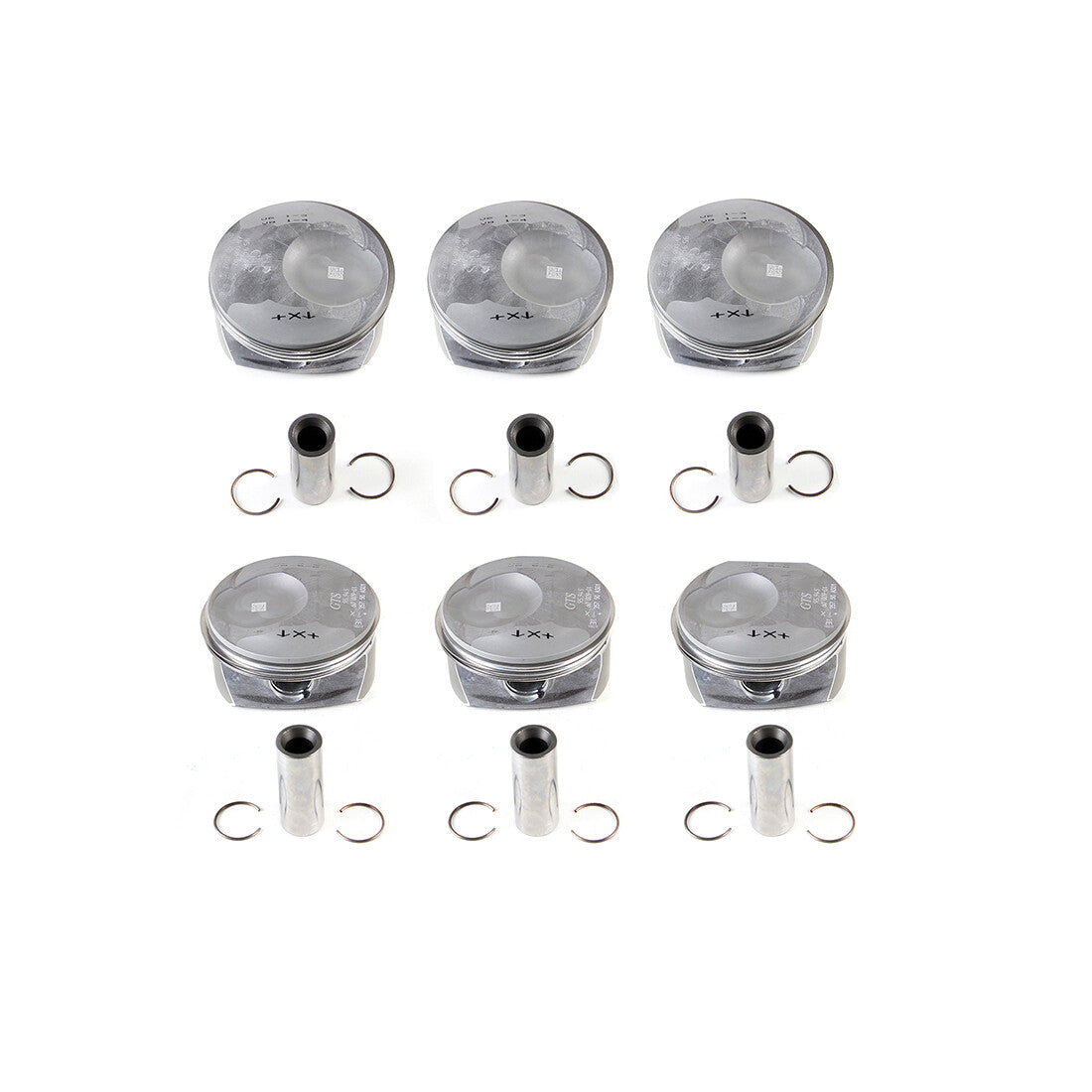Six 3.6-liter piston ring assemblies fit for Porsche for Panamera 970 94810304857