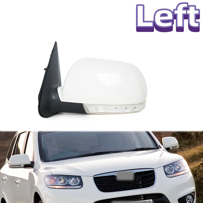 Left Folding Side Rearview Mirror 8PINS for Hyundai Santa Fe 2.4L 2.7L 2007-12