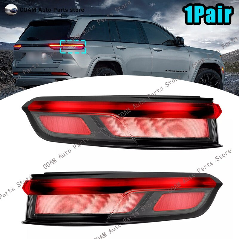 A pair of LED taillights for 2022-2024 for Jeep Grand Cherokee, model number 68421133AD.
