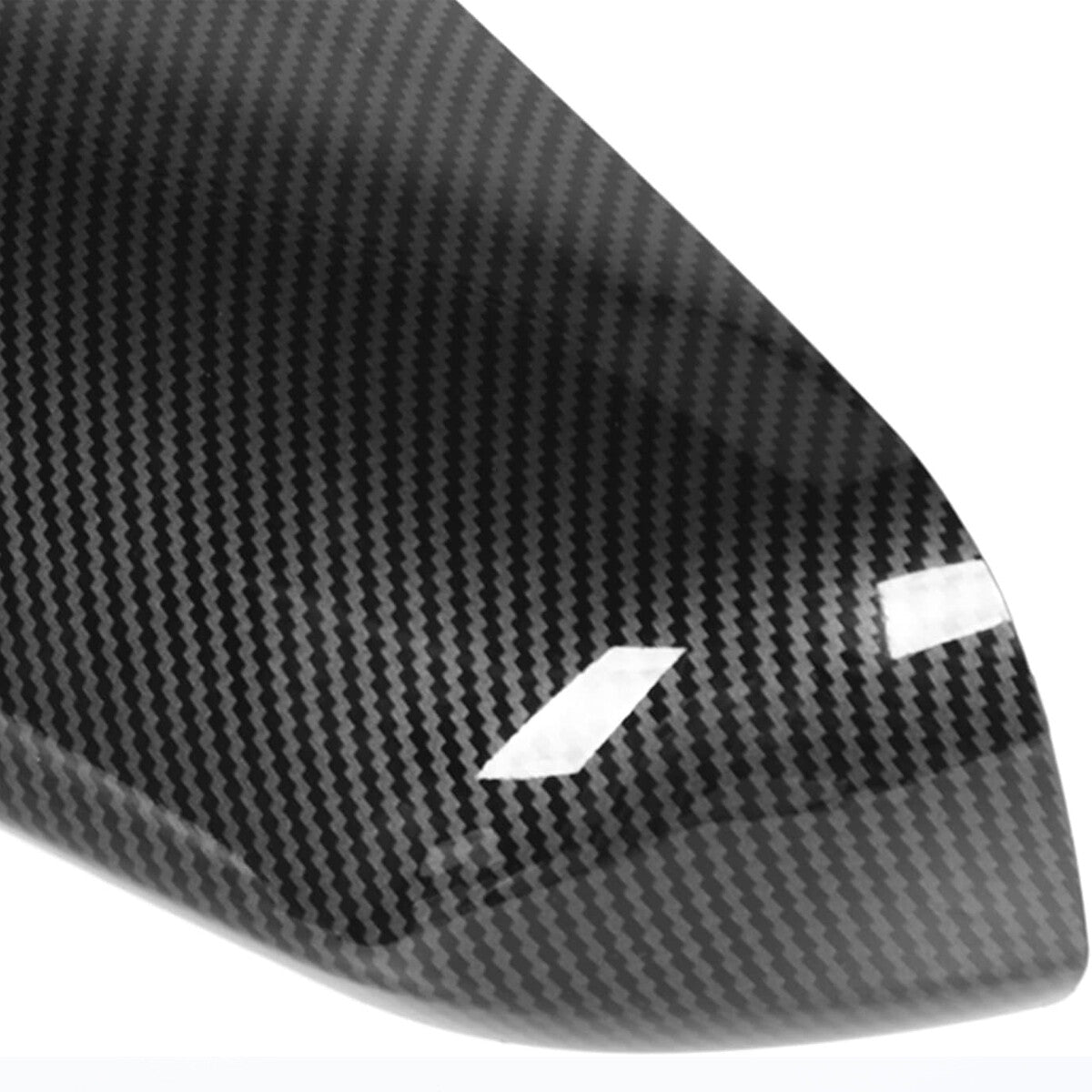 2-Piece Carbon Fiber Side Mirror Caps with M-Speaker for Ford for Mustang 2015 - 21