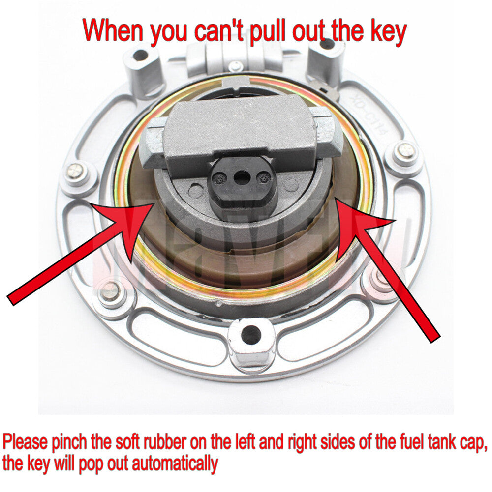 fit for Honda CBR1000RR CBR600R Ignition Switch Fuel Gas Cap for Seat Lock Key