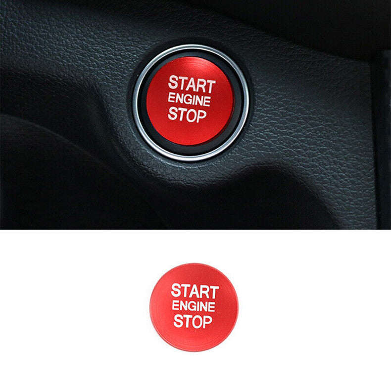 Aluminum Red Start Stop Button Ignition Switch Cover Trim for Kia K5 2021-2023