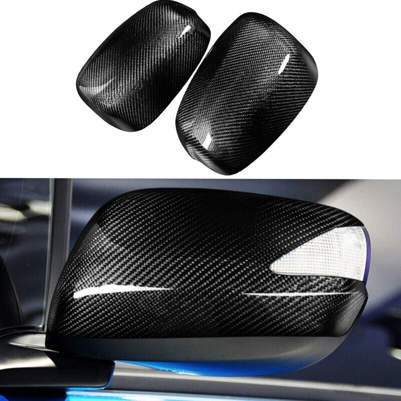 Pair Real Carbon Fiber Car Side Mirror Cover Caps Fit for Honda 2008 2009-2013