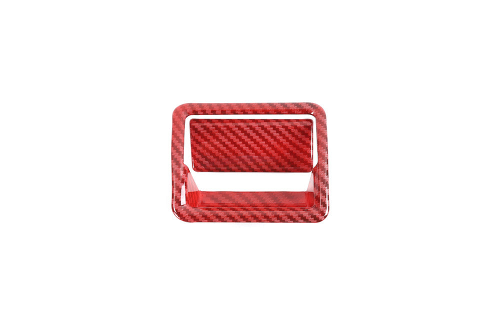 for Co -pilot Storage Box Handle Trim for Suzuki for Jimny 2019-2022 ABS Red Carbon Fiber
