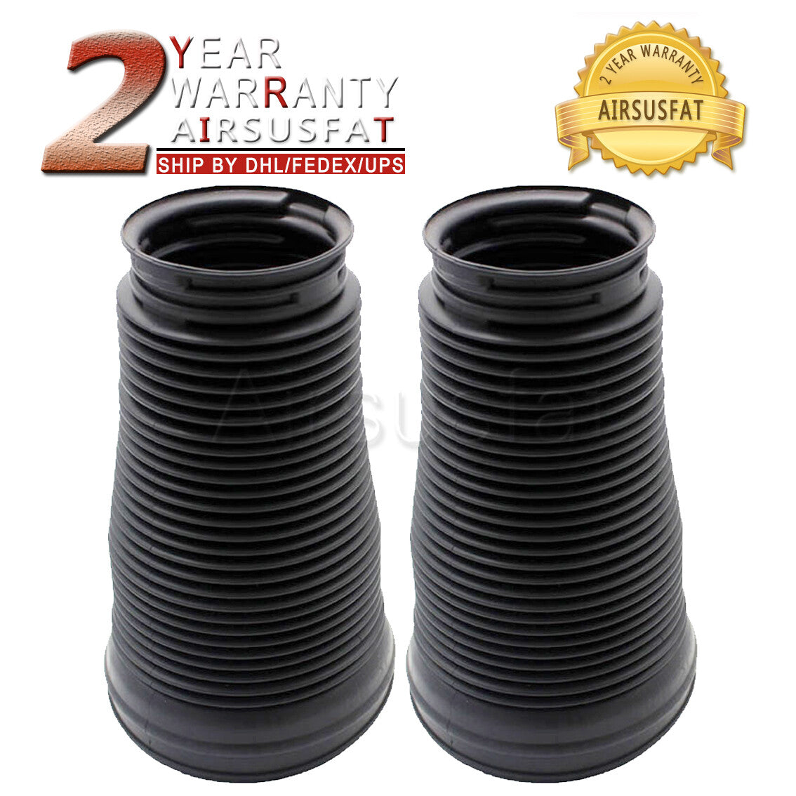 2X Front Air Spring Shock Dust Boot Cover Fit for Mercedes W221 S350 S400 2213204913