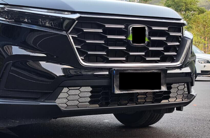 for Honda CR-V CRV 2023-2024 Chrome Honeycomb Front Lower Mesh Grille Grill Trim