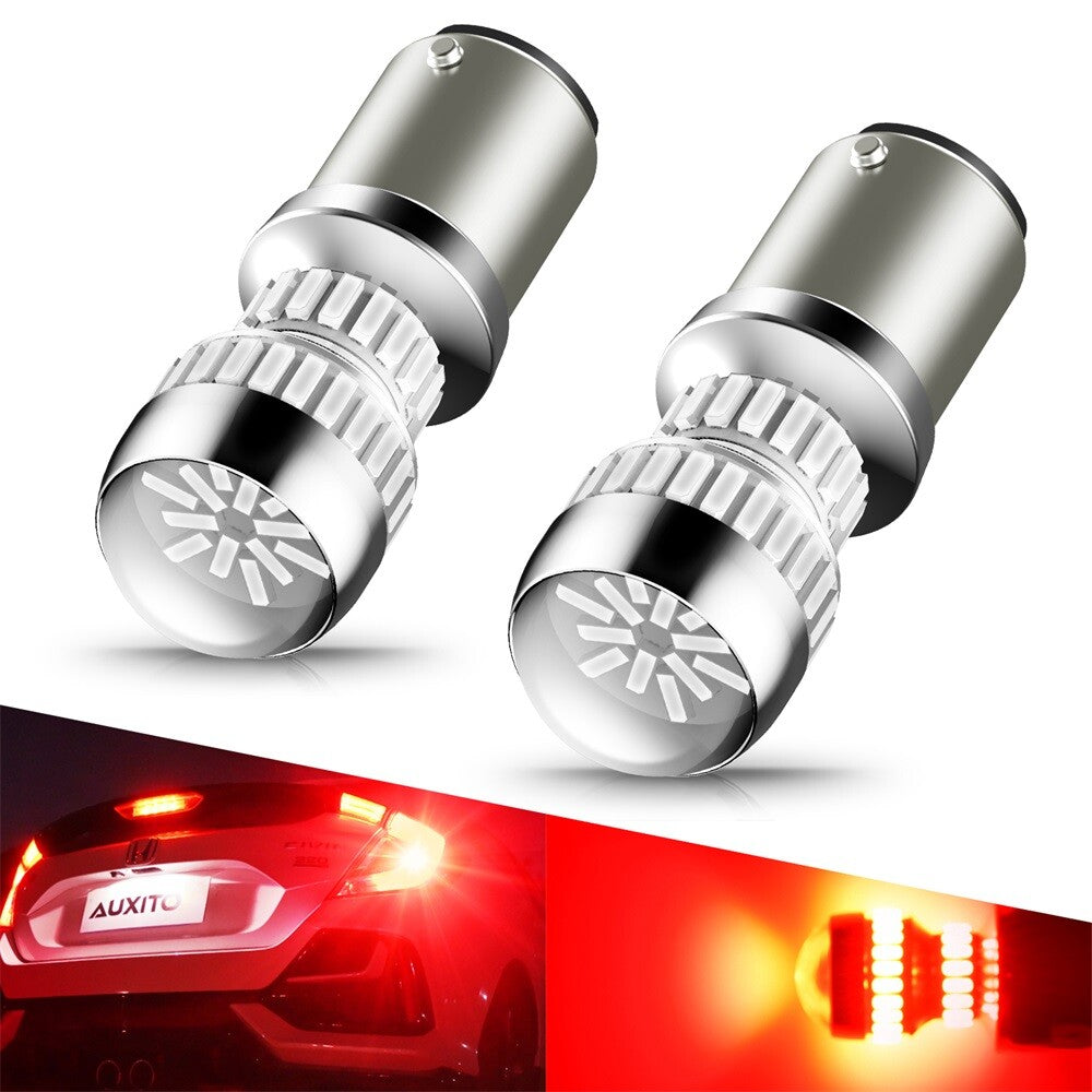 AUXITO 1157 2057 Red LED Light Stand with Glossy Finish BAY15D 7528