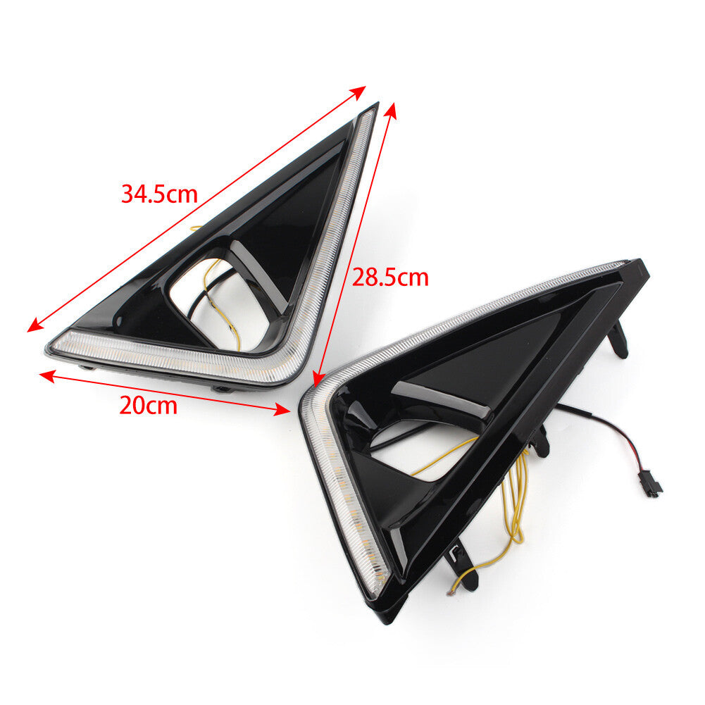 Daytime Running Light DRL With Yellow Turn Signal Light for Toyota Alphard 18-19