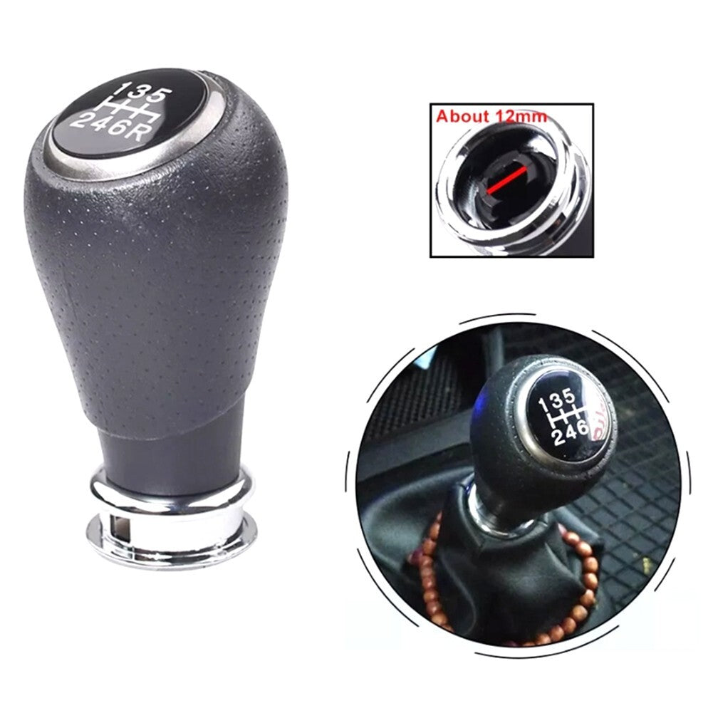 6+R Speed Gear Knob leather Plastic Black for Honda for CR-V 2006 - 2011 III gen