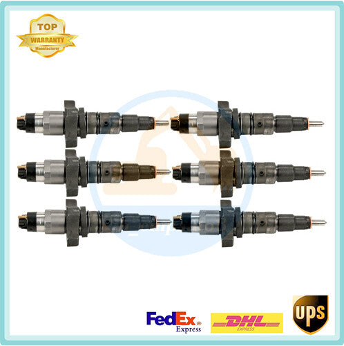6PCS Common Rail Injectors W/ 0445120114 For 2004-2007 for Dodge for Ram 5.9L