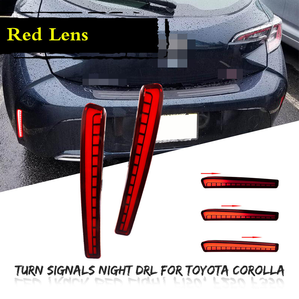 Red LED turn signal taillights (DRL lights) for Toyota for Corolla 2020/2021/2021 models.