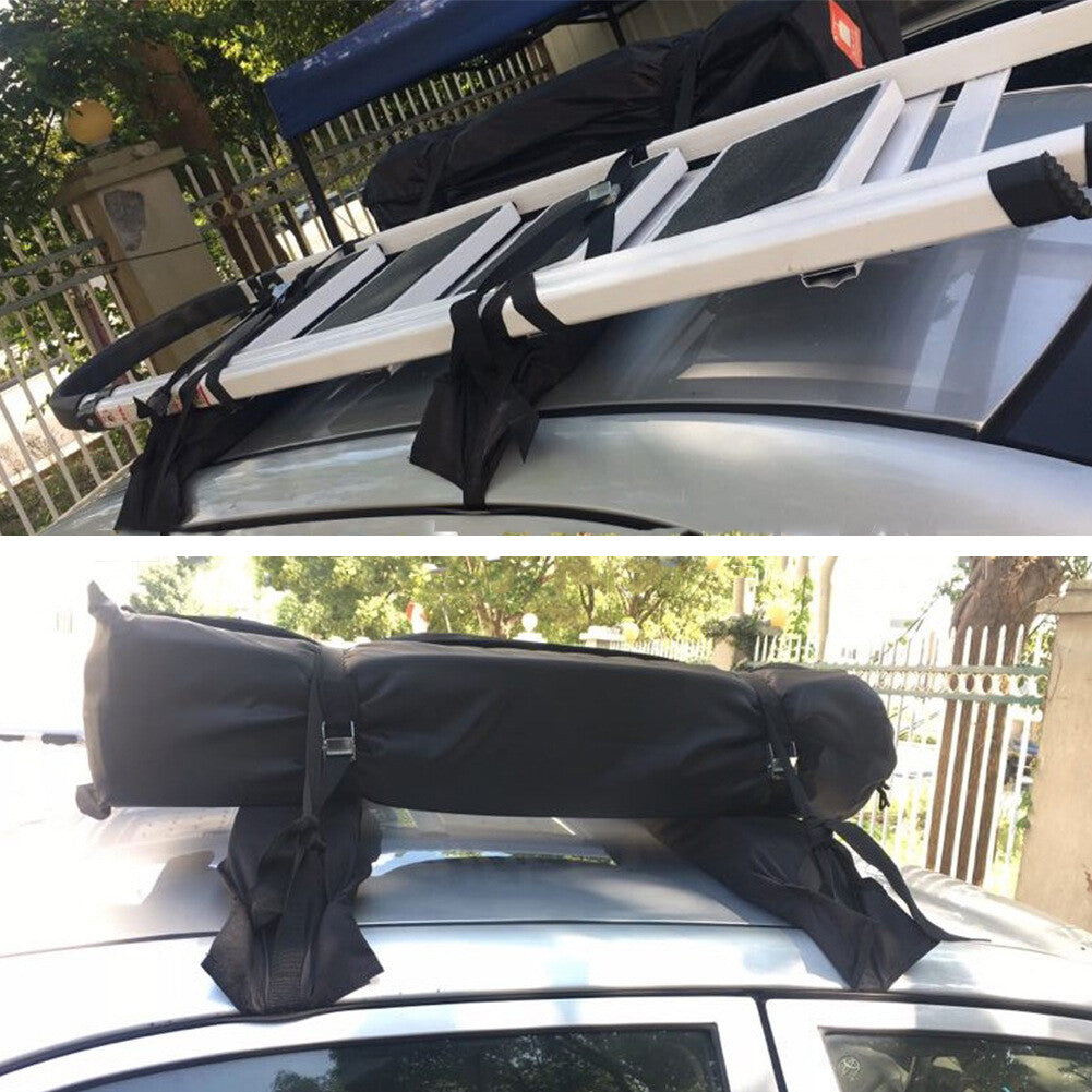 Load 60kg Car Soft Roof Rack Set Car Large Luggage Carrier Surfboard Traveling