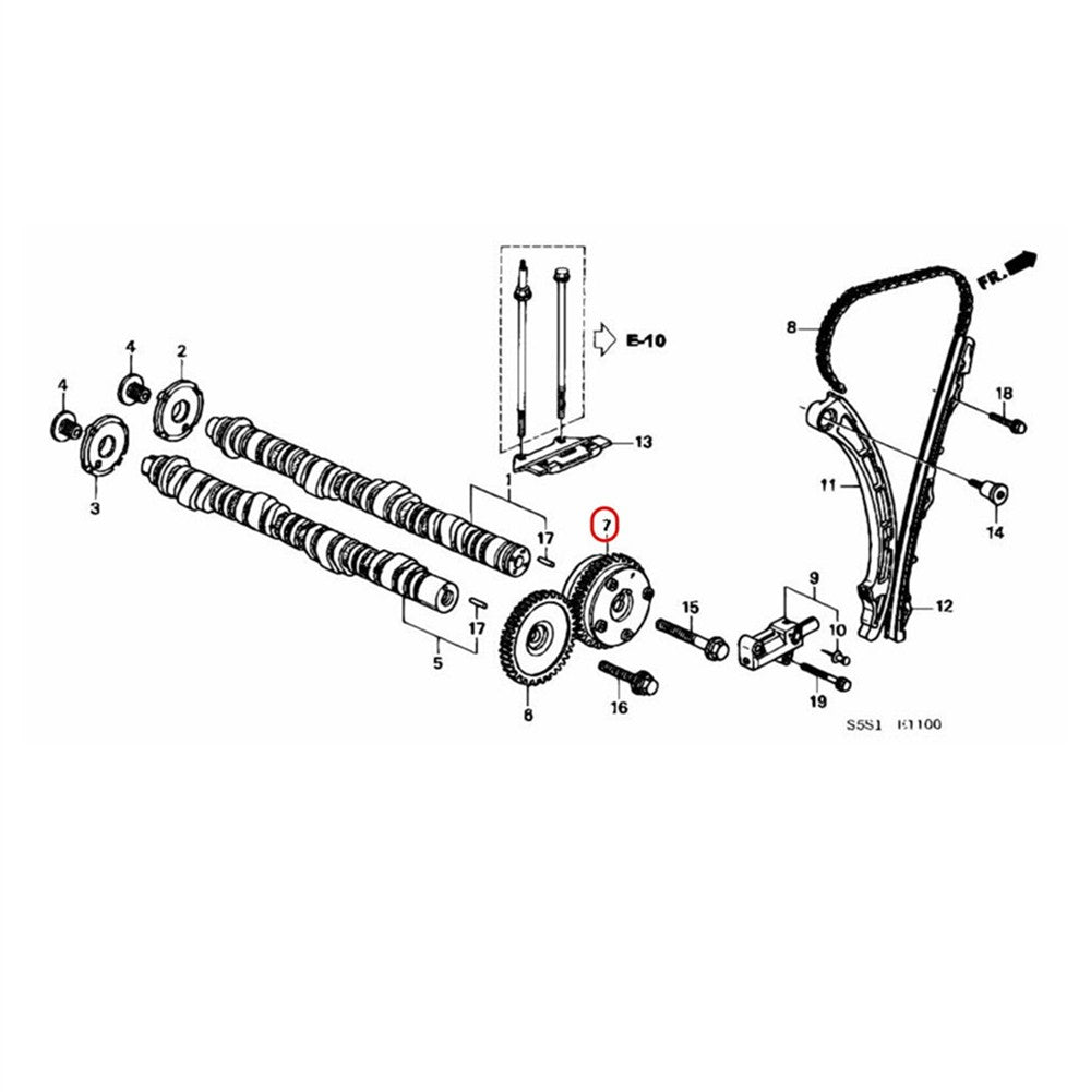 for HONDA K-Series K20A K24A EP3 DC5 FD2 50¡ã VTC ACTUATOR INTAKE CAM GEAR