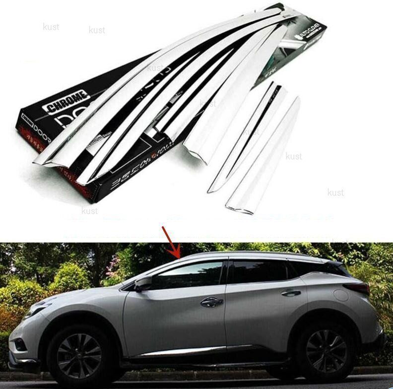 2015-2022 for Nissan Murano Chrome Door Window Visor Vent Shades Sun Rain Guard