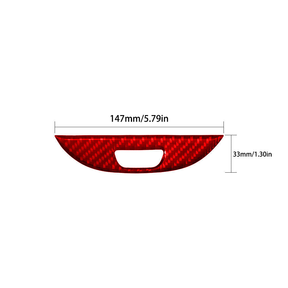 Red Carbon Fiber Switch for Center Armrest Trim for BMW X5 2000-2006