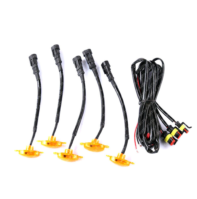 5pcs Grille LED Amber Light Style Grill Cover for Lexus GX460 2020-2021