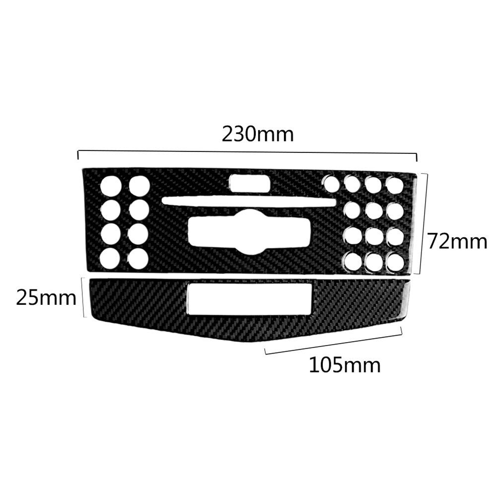 Carbon Fiber Console CD Panel Trim for Mercedes-Benz C Class W204 2007-10 Type C