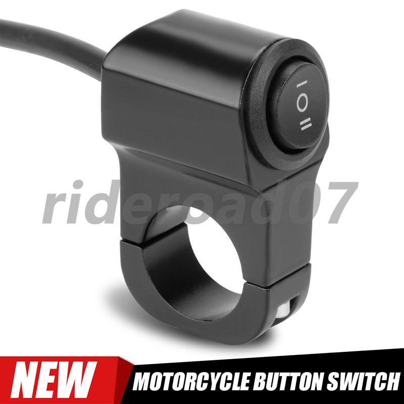 7/8 Motorcycle ATV Handlebar Mount ON/OFF Switch For Headlight Fog Light Lamp