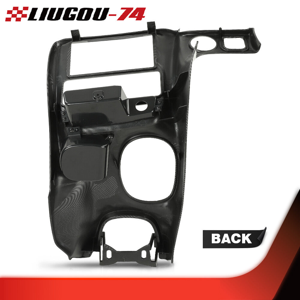 Suitable for 1997-2004 for Chevrolet for Corvette C5 Carbon Fiber Style Dual Din Dash Radio Bezel Kit