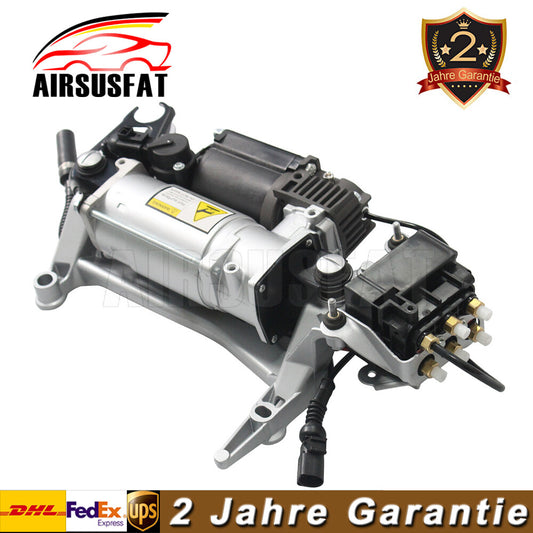 Luftfederung Kompressor + Ventilblock Assembly Fur for Audi Q7 4LB Quattro 2006-2015