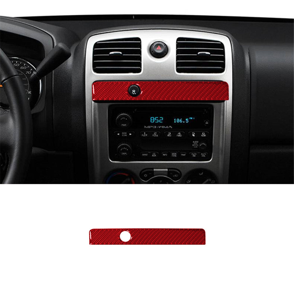 Red Carbon Fiber Above Radio Accent TCS Cover For Colorado 2004-12/ for Canyon 05-12