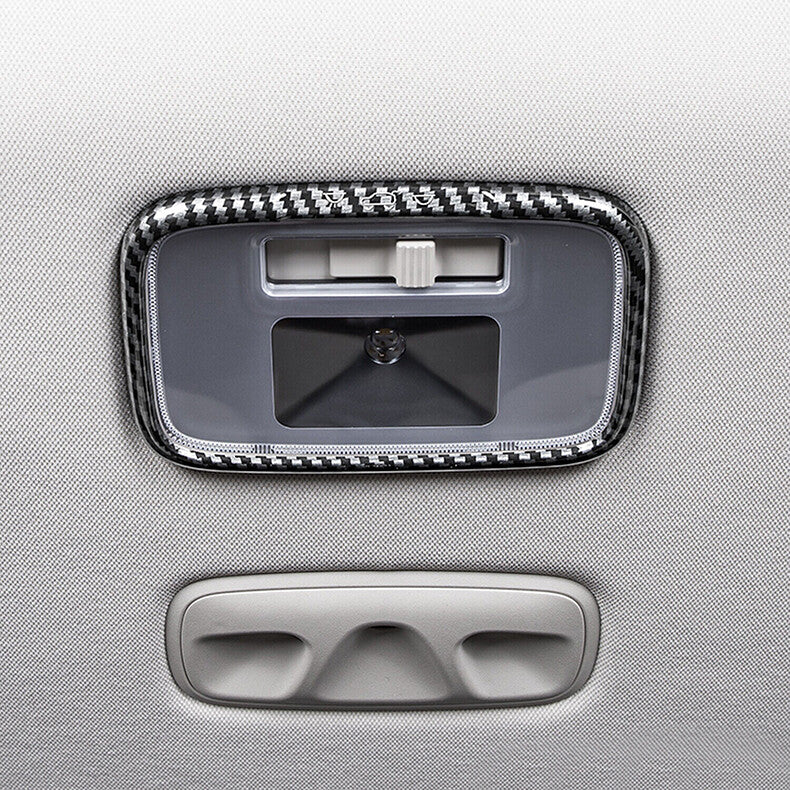 for Kia Carnival 2022-2023 Carbon Fiber Tail Gate Reading Light Frame Cover Trim