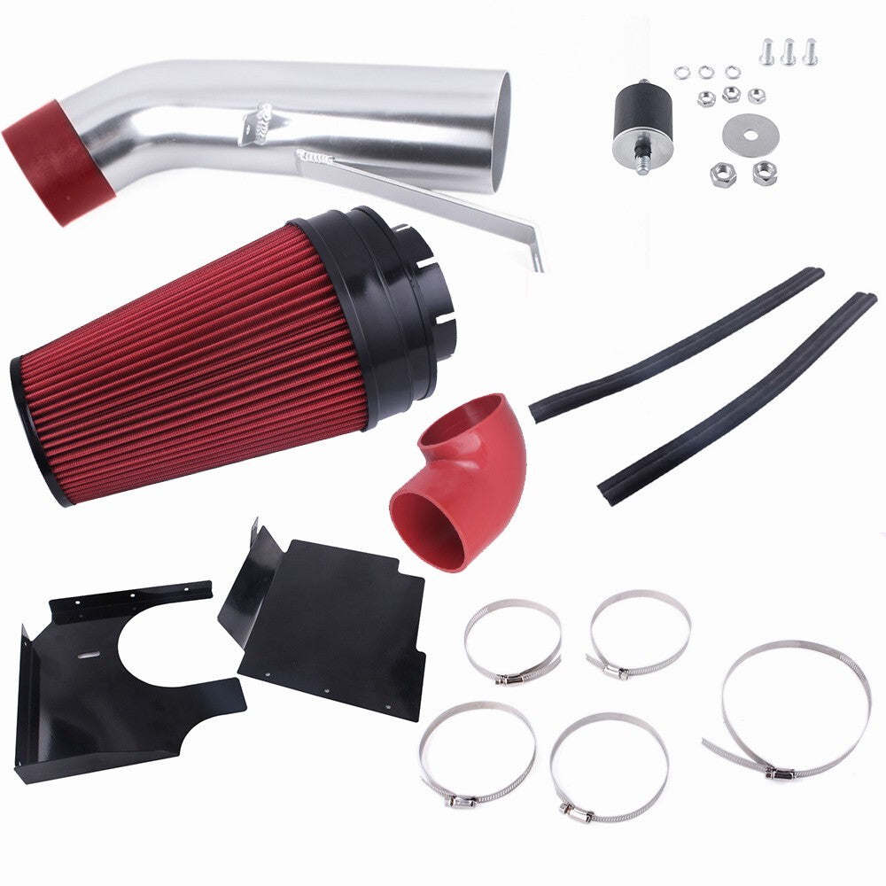 Red Heat Shield Cold Air Intake+Filter Fit For 99-06 for Chevy V8 4.8L/5.3L/6.0L Red
