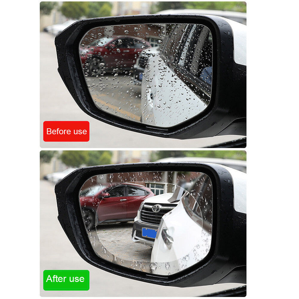 2PCS Car Rear View Mirror Film Rainproof Anti-Fog Hydrophobic Protective Sticker