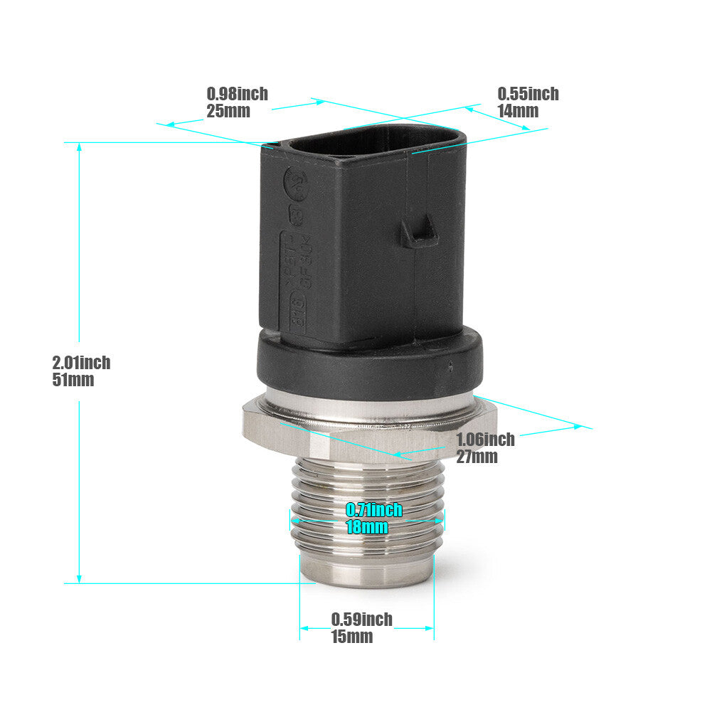 0281002842 New fuel pressure sensor for Mercedes-Benz W251, E320, ML320, R320, GL320.