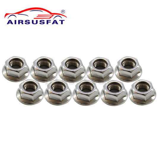 10-piece front and rear air suspension damper nut kit for Mercedes W164, W220, W221