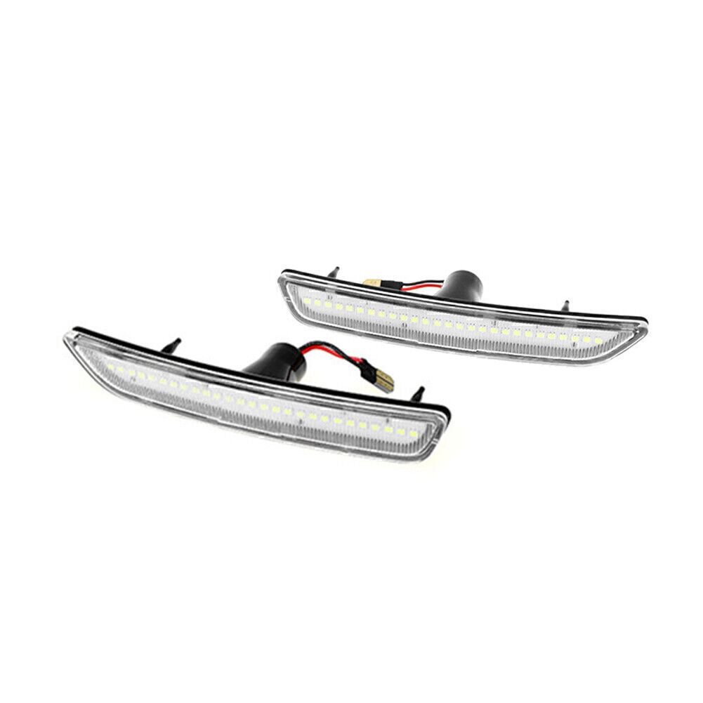 2x LED Front Bumper Side Indicator Light Lamps LH+RH for 2010-2014 for Ford for Mustang
