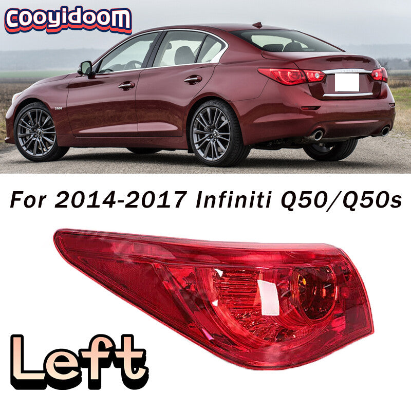 Left rear taillight driver side applicable to 2014-2017 for Infiniti Q50/Q50s
