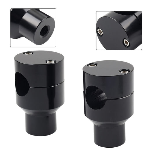 7/8 22mm Handlebar Riser Clamp Mount Kit Black for Harley for Honda