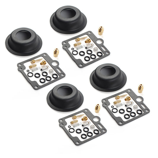 4Sets Carburetor Repair Rebuild Kit Diaphragm Fit for Yamaha XJ750 MAXIM XJ 750 1985