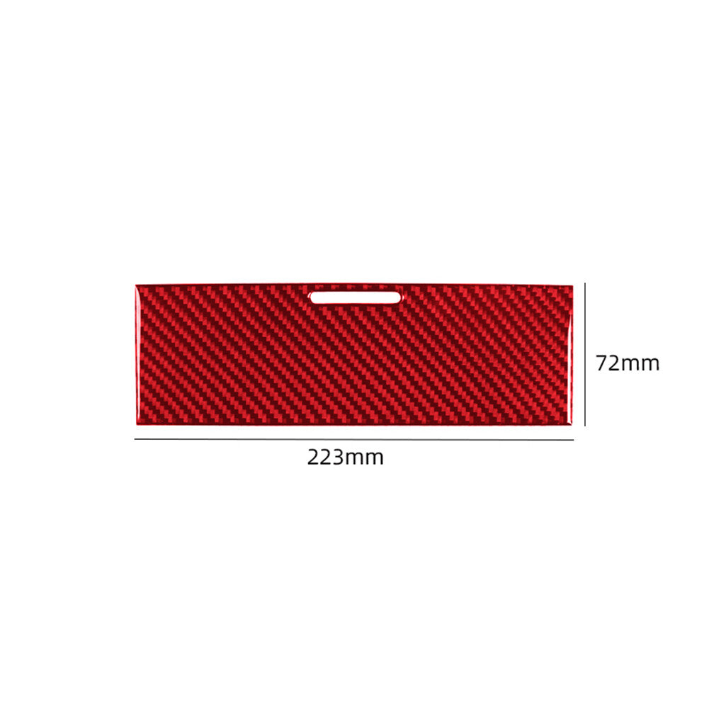 Red Carbon Fiber Interior Center Storage Cover Trim for Ford F-150 FX4 2004-2008