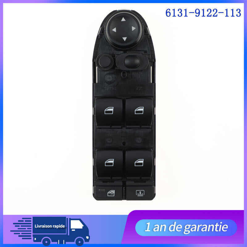 COMMANDE INTERRUPTEUR BOUTON LEVE VITRE POUR for BMW SERIE 5 - 61319122113 NEUF