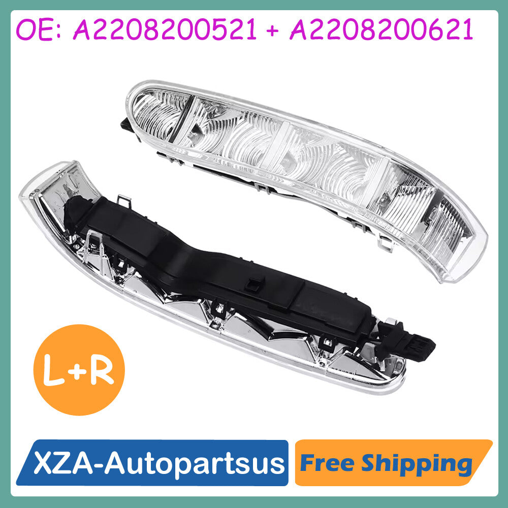 2Pcs Door Side Mirror Turn Signal Light for Mercedes CL S-Class W220 W215 03-05