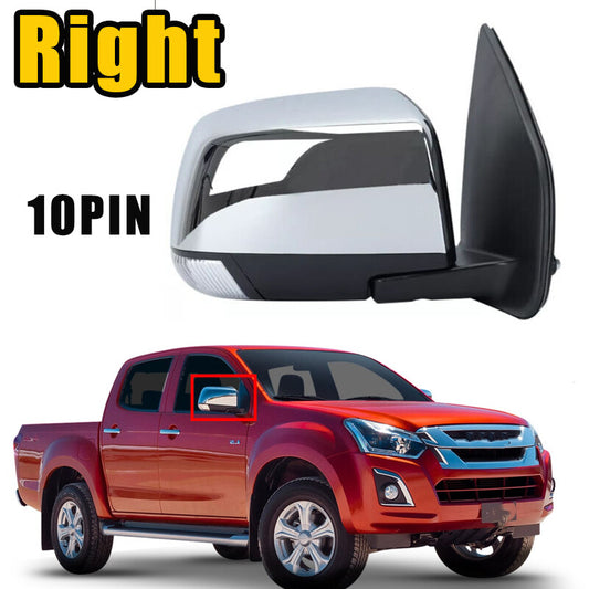 for ISUZU D-MAX DMAX 2012-18 Right Door Wing Mirror Electrical Folding 10Pin
