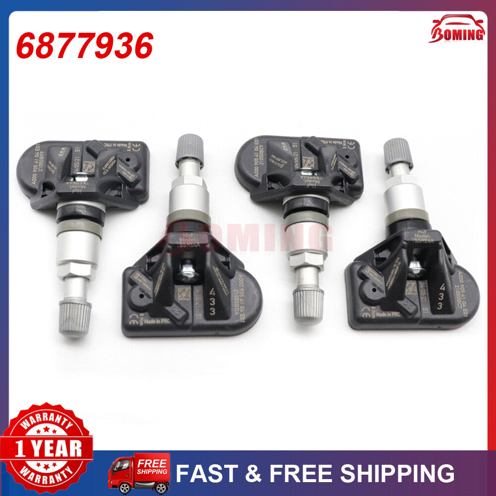 4 new tire pressure sensors (TPMS 6877936) for BMW G30, G31, G32, G11, G12, G15, G01, G02