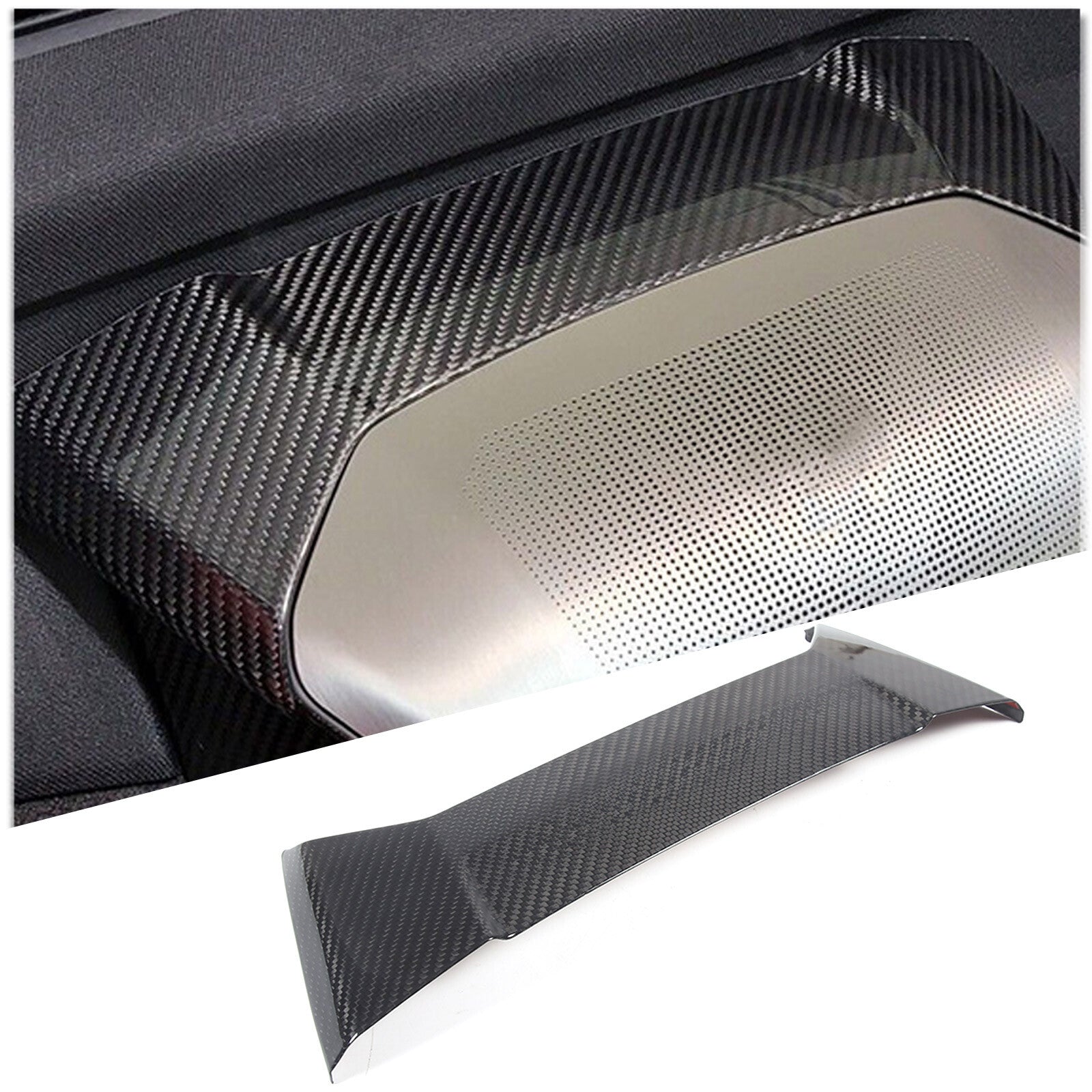 ABS smoked black taillight cover trim for Honda Pilot 2015 - 2022