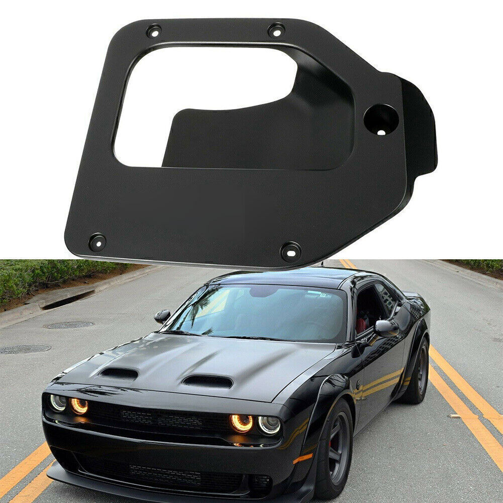 Fit 2019-2020 for Dodge for Challenger Red Eye Hood Air Intlet Bezel Black 68378082AB