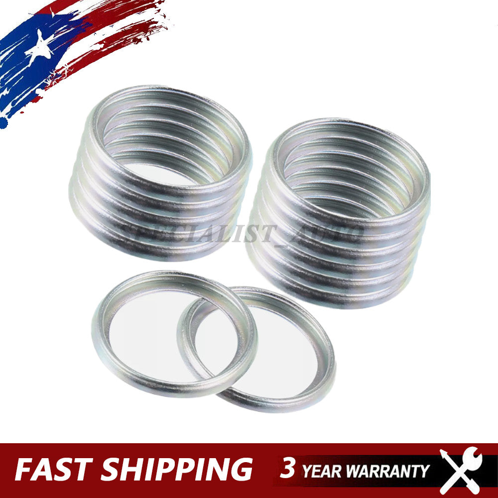 100x for Subaru 2011-2021 Silver Tone Oil Drain Plug Seal Ring 803916010