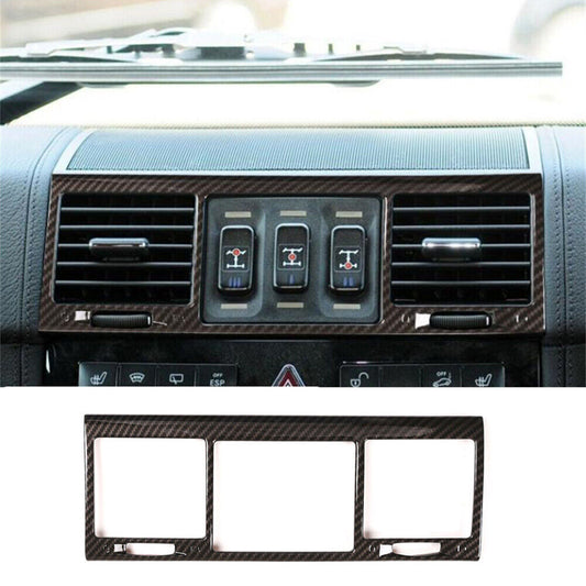 Carbon Fiber ABS Center Air Vent Outlet Cover for Benz G Class W463 G500 2004-11
