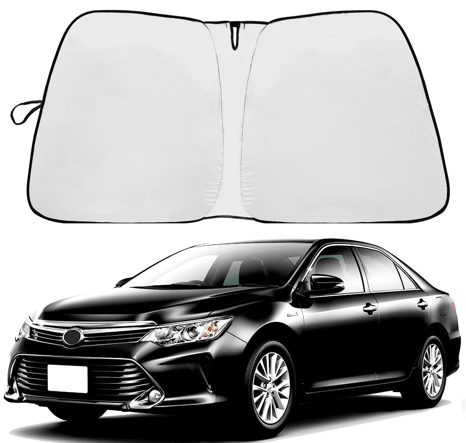 Fits 18-23 for Toyota for Camry Windshield Sun Shade Heat Block Foldable Visor Cover