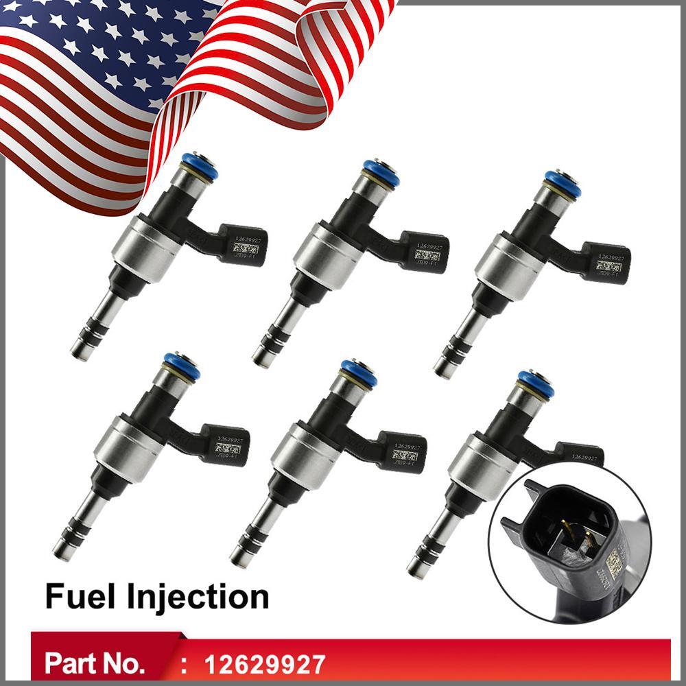 6X Fuel Injector 12629927 for Buick for Cadillac CTS SRX for Chevrolet for GMC 10-11 3.0L