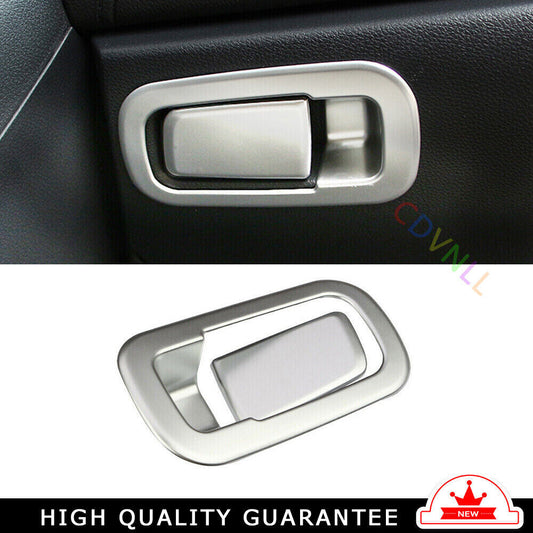 for Co -Pilot Storage Box Handle Sticker Trim for Honda for Civic 2016-2021 Silver Matte