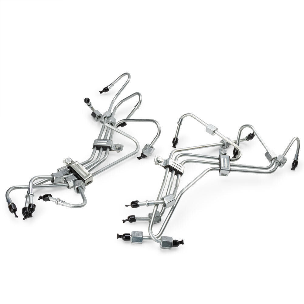 Set of 8 Fuel Injection Lines for Ford 6.9L 7.3L IDI 1983 - 1994 F-Series